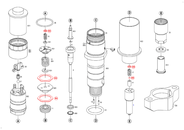 BOSCH New Injector 0 445 120 237 Cummins 8.3L ISL