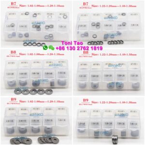 denso g4 injector shims set b6/b7/b8/b9/b10 for 23670 0e010, 23670 0e020