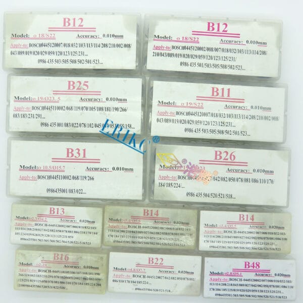 bosch cri crin injector adjusting shims – 600pcs set | diesel injector calibration kit