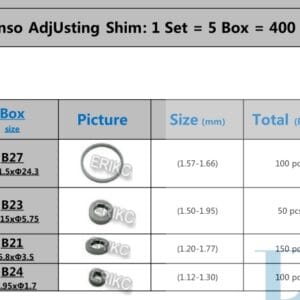 denso injector shim b24 | 1.7×3.95mm | 11 23 843 | 11 23 844