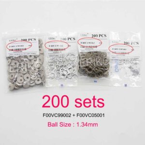 bosch injector seal ring parts set f00vc99002 with 1.34mm precision steel ball f00vc05001 – 200pcs bulk, $45 usd, free installation tool