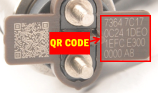 denso injector qr code number