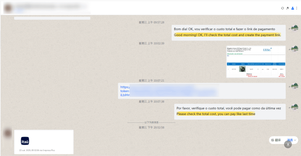 Customer feedback: valves worked very well / Feedback do cliente: válvulas funcionaram muito bem